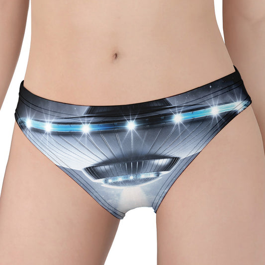 Dark Night UFO Print Women's Panties