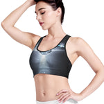 Dark Night UFO Print Women's Sports Bra