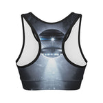 Dark Night UFO Print Women's Sports Bra