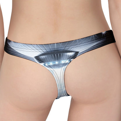 Dark Night UFO Print Women's Thong