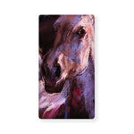 Dark Pink Horse Painting Print Baby Crib Sheet