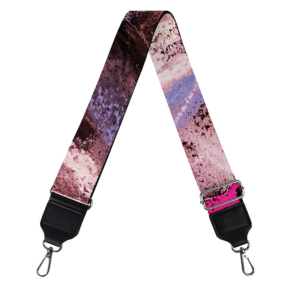 Dark Pink Horse Painting Print Bag Strap