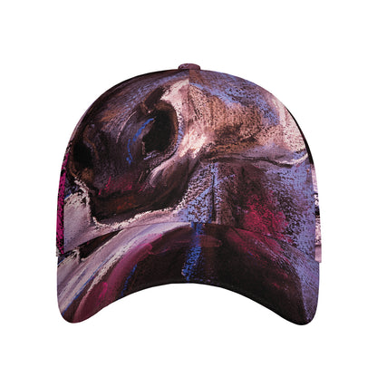 Dark Pink Horse Painting Print Baseball Cap