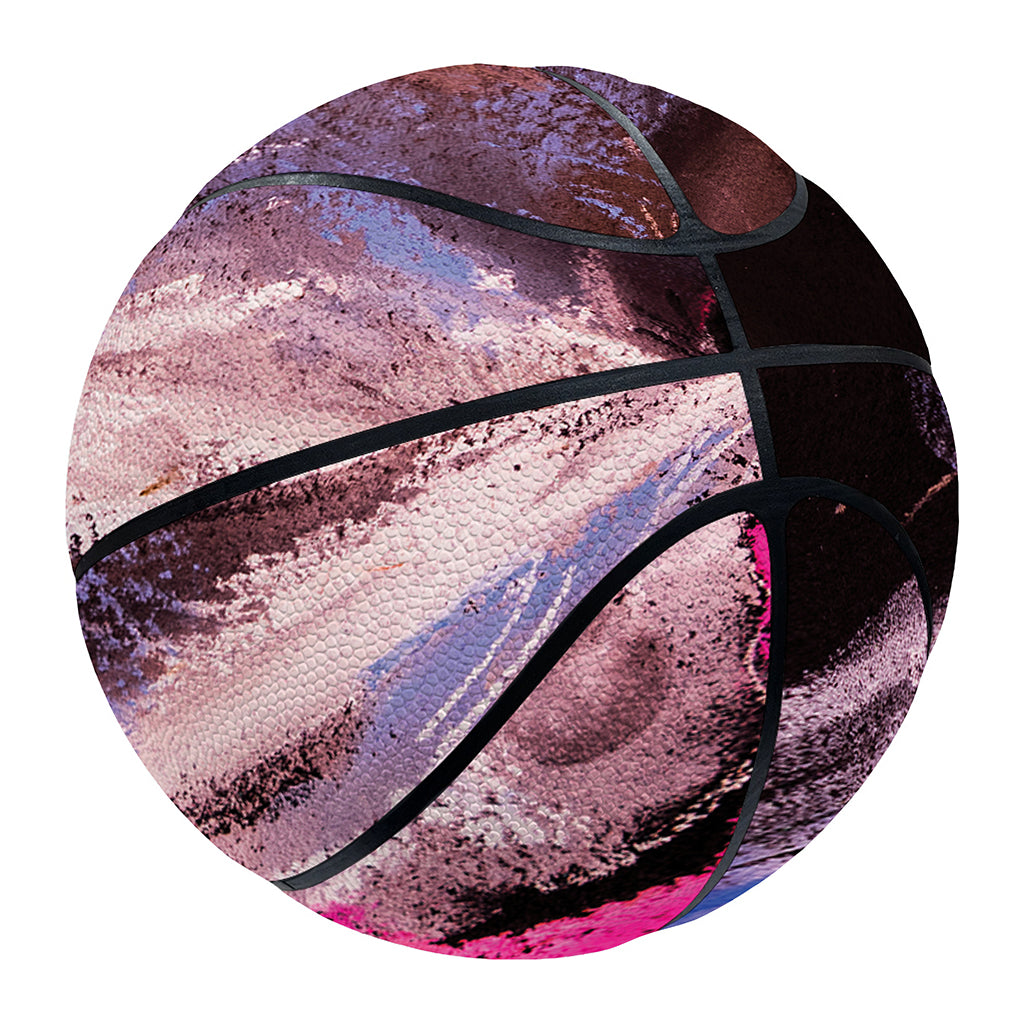 Dark Pink Horse Painting Print Basketball