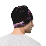 Dark Pink Horse Painting Print Beanie