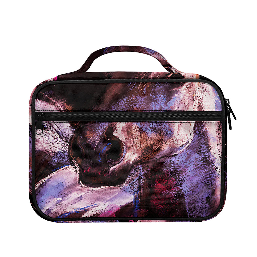 Dark Pink Horse Painting Print Briefcase Bible Bag