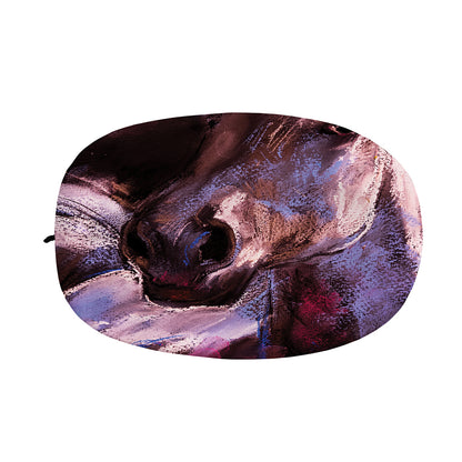 Dark Pink Horse Painting Print Car Side Mirror Covers
