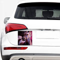 Dark Pink Horse Painting Print Car Sticker