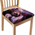 Dark Pink Horse Painting Print Chair Cushion Cover