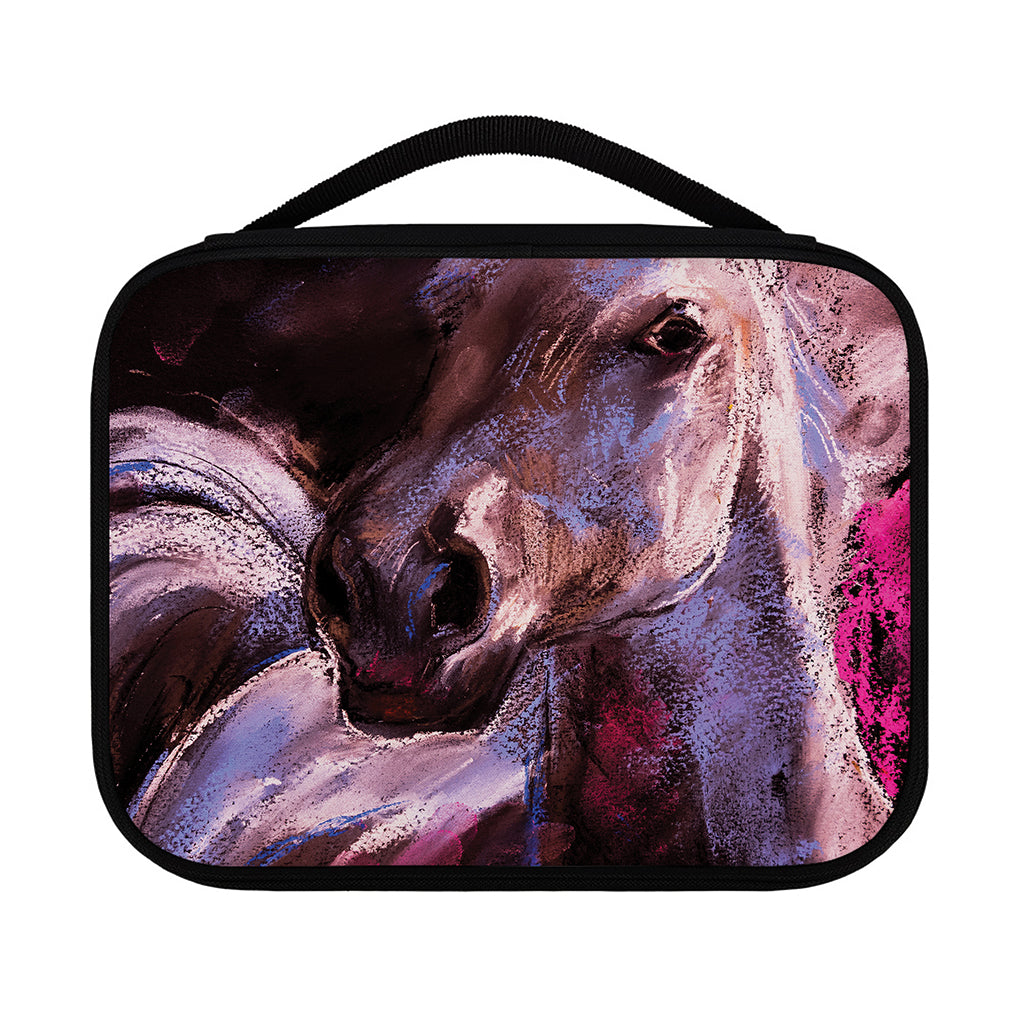 Dark Pink Horse Painting Print Classic Bible Case