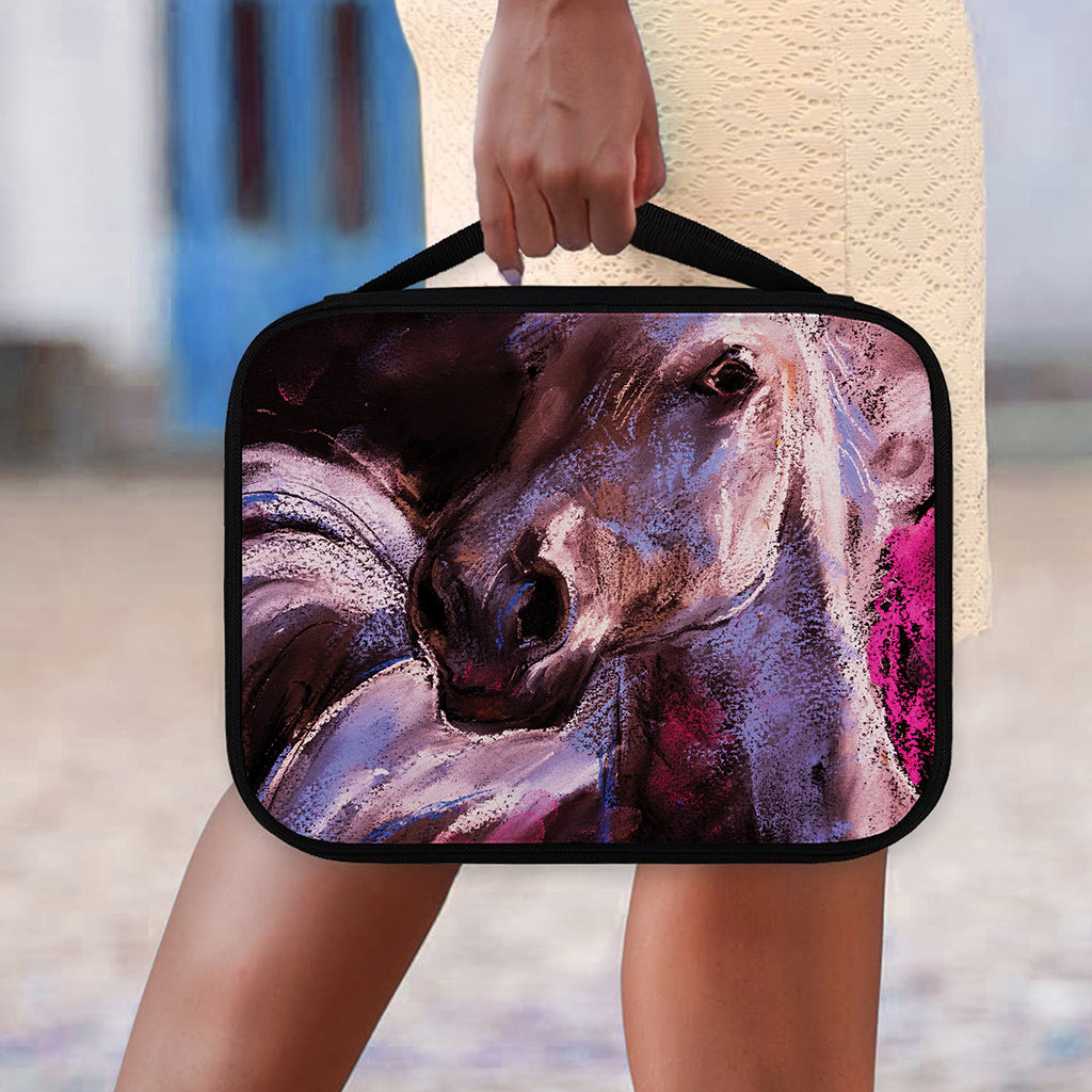 Dark Pink Horse Painting Print Classic Bible Case