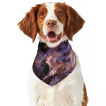 Dark Pink Horse Painting Print Dog Bandana
