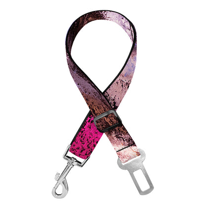 Dark Pink Horse Painting Print Dog Seat Belt
