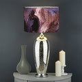 Dark Pink Horse Painting Print Drum Lamp Shade
