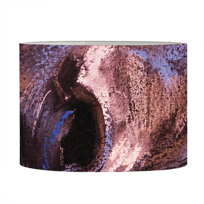 Dark Pink Horse Painting Print Drum Lamp Shade