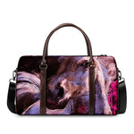 Dark Pink Horse Painting Print Duffle Bag
