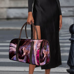 Dark Pink Horse Painting Print Duffle Bag
