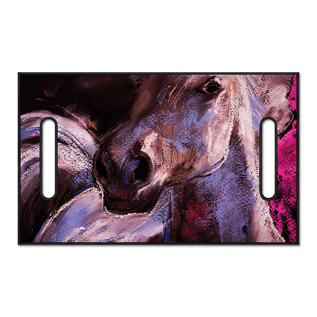 Dark Pink Horse Painting Print Golf Cart Seat Cover