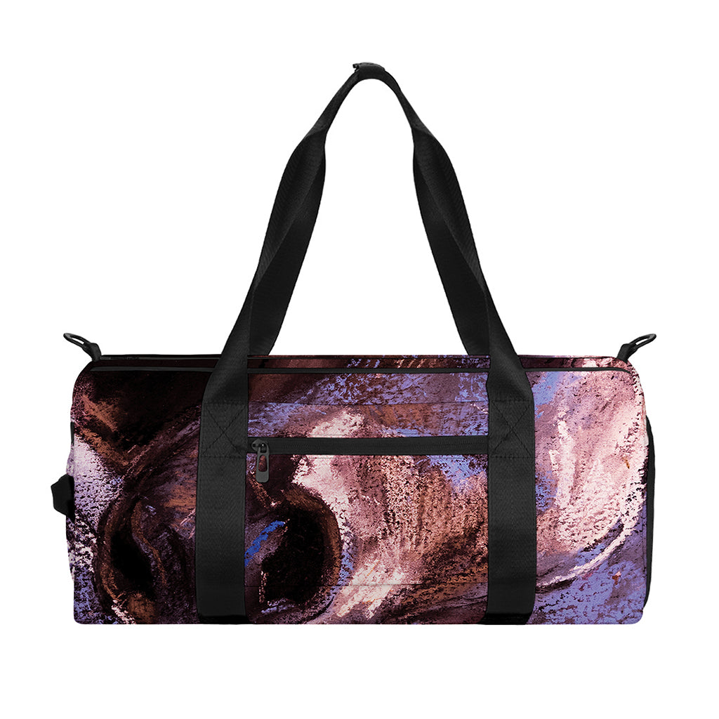 Dark Pink Horse Painting Print Gym Bag