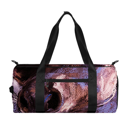 Dark Pink Horse Painting Print Gym Bag
