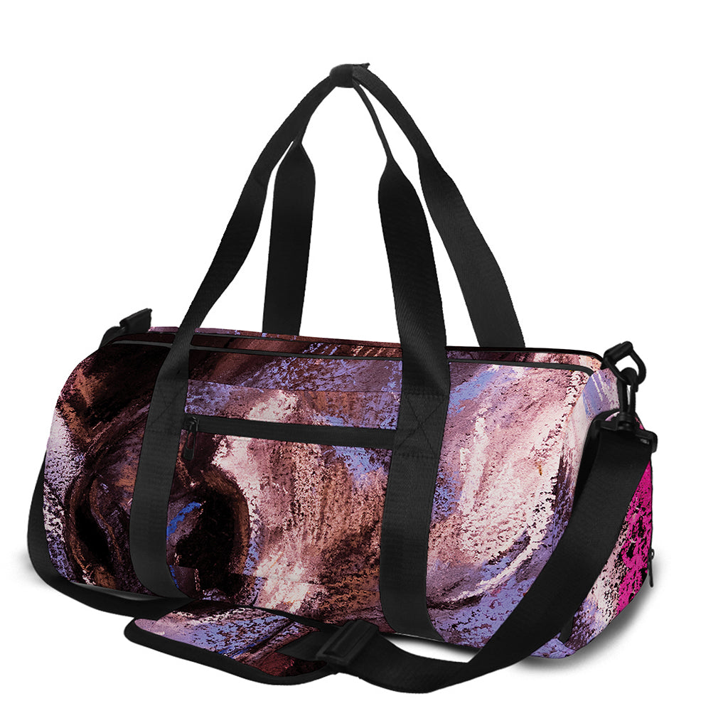 Dark Pink Horse Painting Print Gym Bag