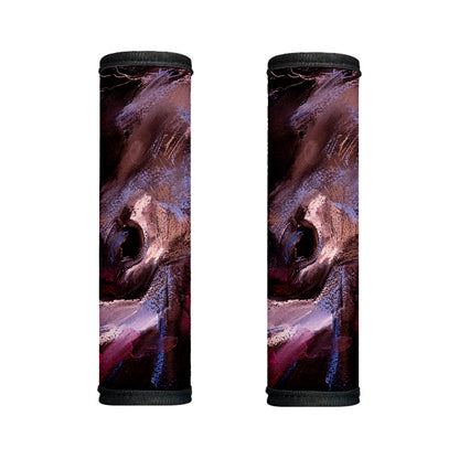 Dark Pink Horse Painting Print Handle Covers