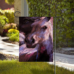 Dark Pink Horse Painting Print House Flag