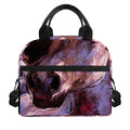 Dark Pink Horse Painting Print Insulated Lunch Bag