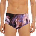 Dark Pink Horse Painting Print Men's Triangle Swim Briefs