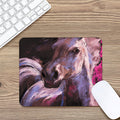Dark Pink Horse Painting Print Mouse Pad