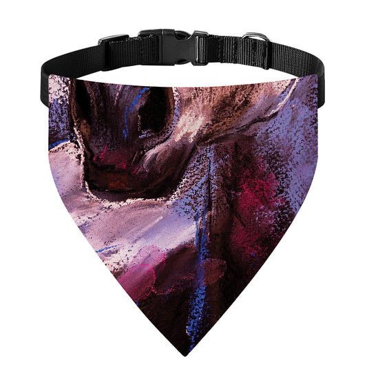 Dark Pink Horse Painting Print Over The Collar Dog Bandana