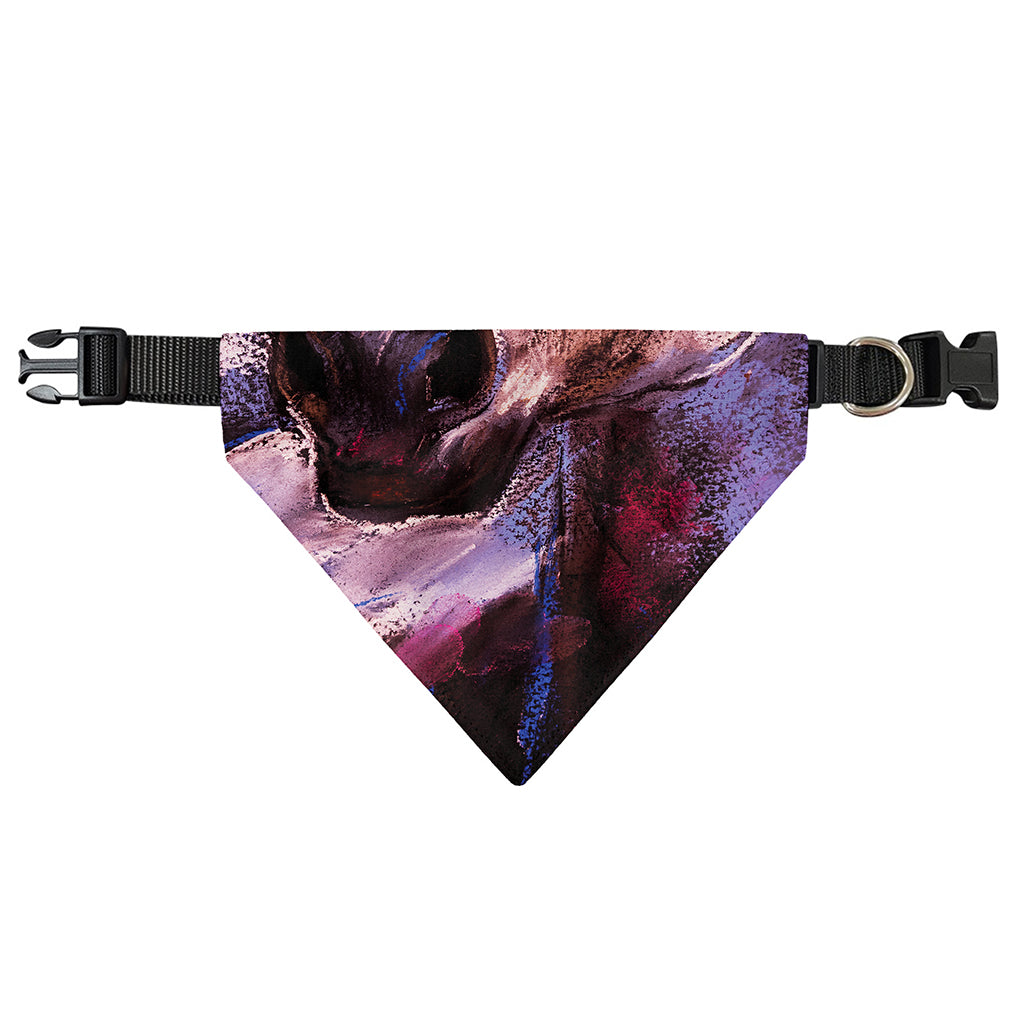 Dark Pink Horse Painting Print Over The Collar Dog Bandana