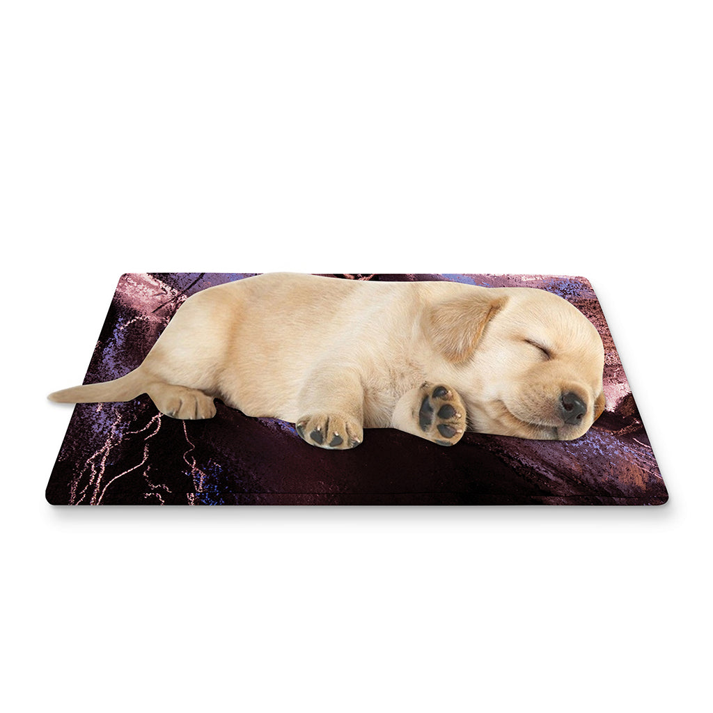 Dark Pink Horse Painting Print Pet Cooling Mat Cover