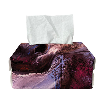 Dark Pink Horse Painting Print Rectangle Tissue Box Cover