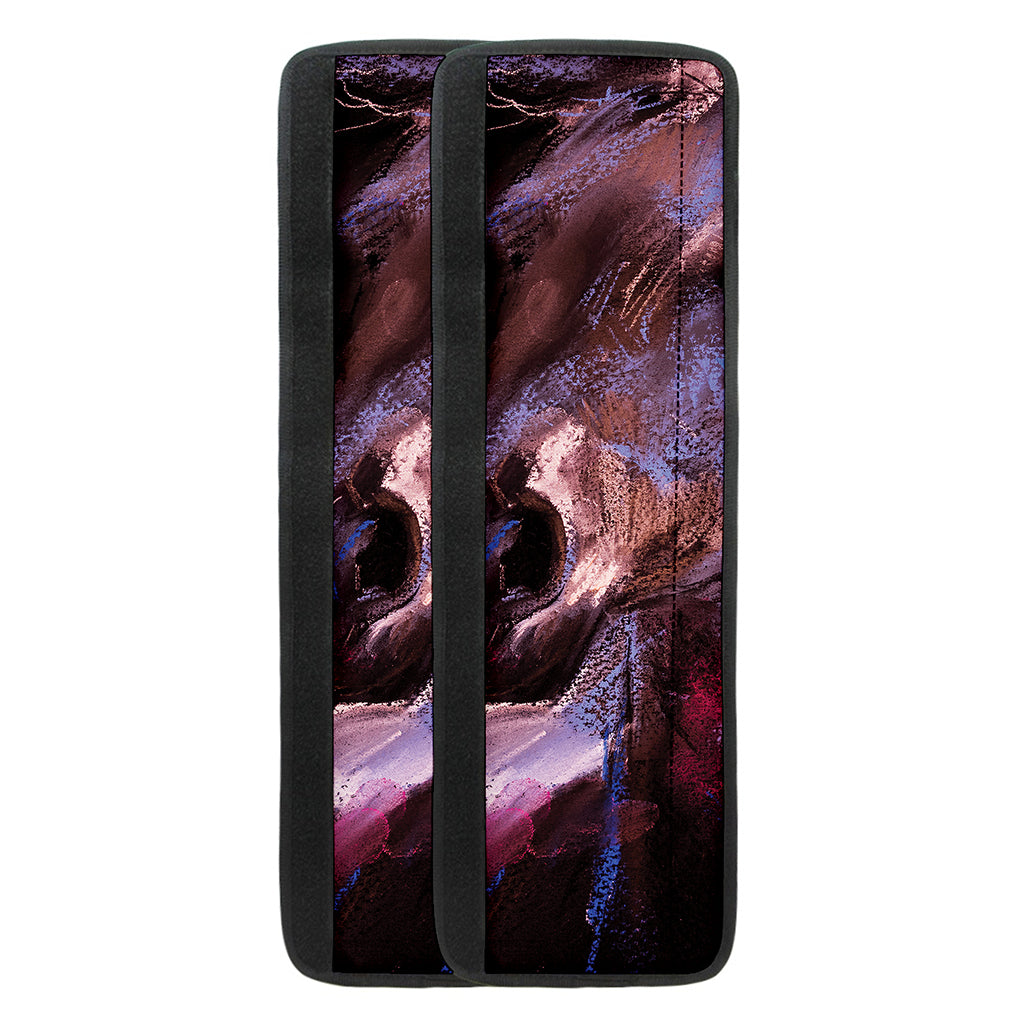 Dark Pink Horse Painting Print Refrigerator Handle Covers