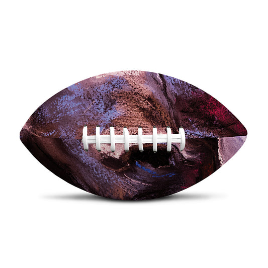 Dark Pink Horse Painting Print Rugby Ball
