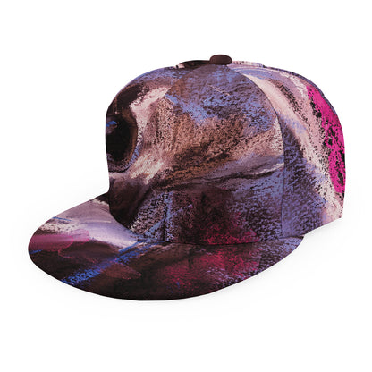 Dark Pink Horse Painting Print Snapback Cap