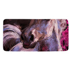 Dark Pink Horse Painting Print Towel