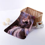 Dark Pink Horse Painting Print Towel