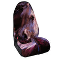 Dark Pink Horse Painting Print Waterproof Car Seat Cover