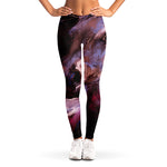 Dark Pink Horse Painting Print Women's Leggings
