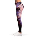 Dark Pink Horse Painting Print Women's Leggings
