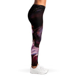 Dark Pink Horse Painting Print Women's Leggings