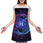 Dark Pisces Zodiac Sign Print Adjustable Apron
