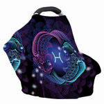Dark Pisces Zodiac Sign Print Baby Seat Cover