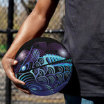 Dark Pisces Zodiac Sign Print Basketball