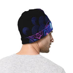 Dark Pisces Zodiac Sign Print Beanie