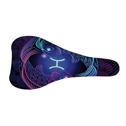 Dark Pisces Zodiac Sign Print Bicycle Seat Cover