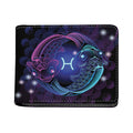 Dark Pisces Zodiac Sign Print Bifold Wallet