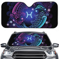 Dark Pisces Zodiac Sign Print Car Windshield Sun Shade